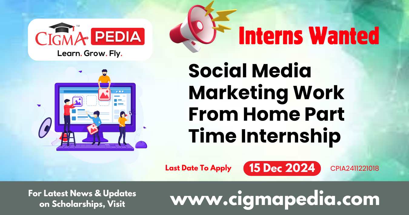 Social Media Marketing Work From Home Part Time Internship