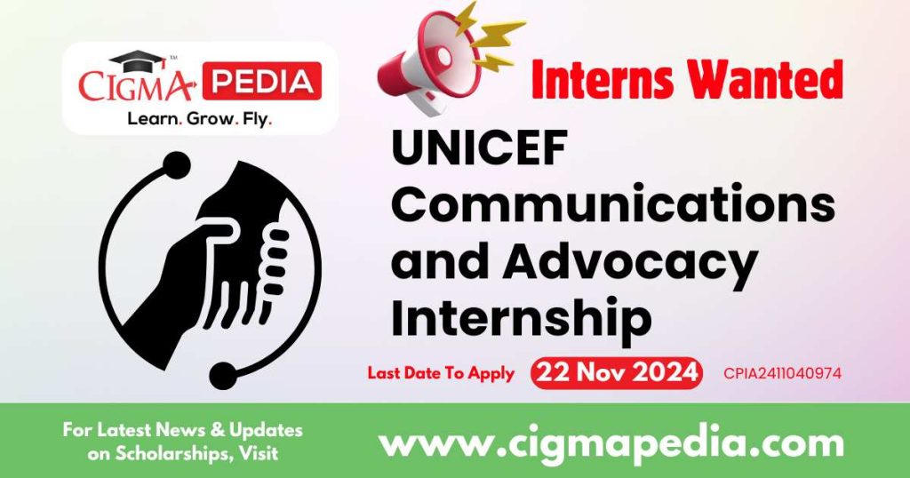 UNICEF Communications and Advocacy Internship