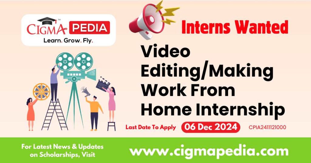 Video Editing/Making Work From Home Internship