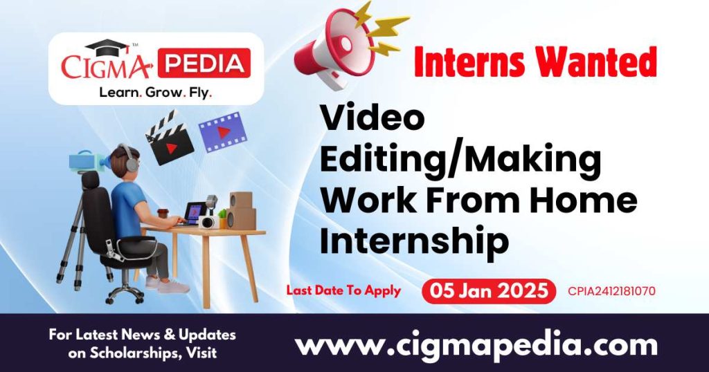 Video Editing/Making Work From Home Internship