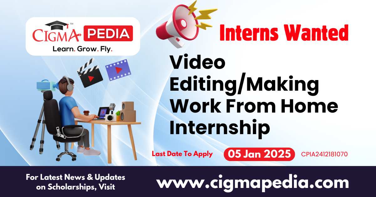 Video Editing/Making Work From Home Internship