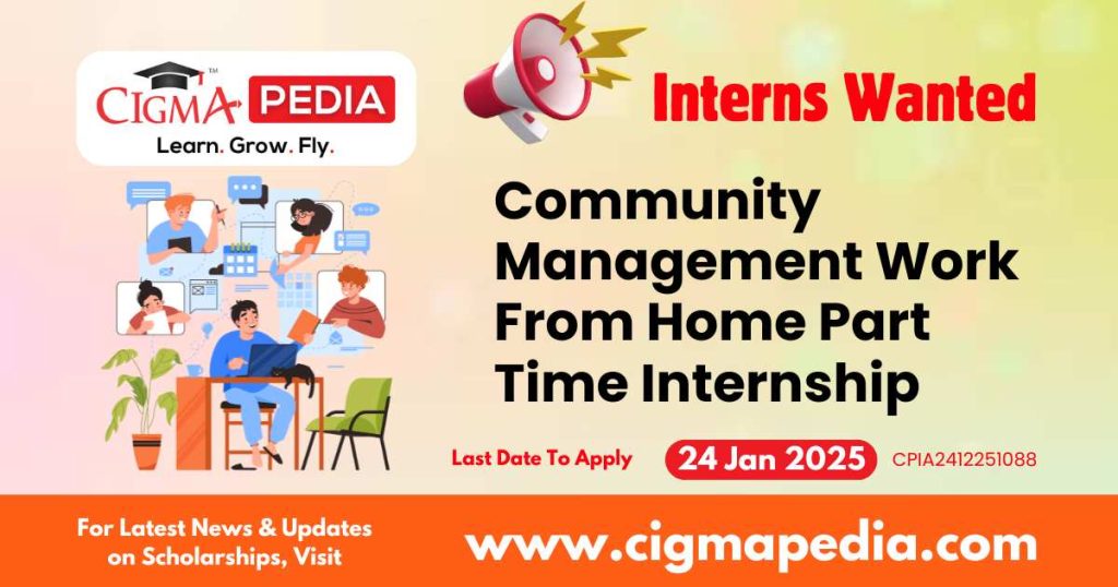 Community Management Work From Home Part Time Internship