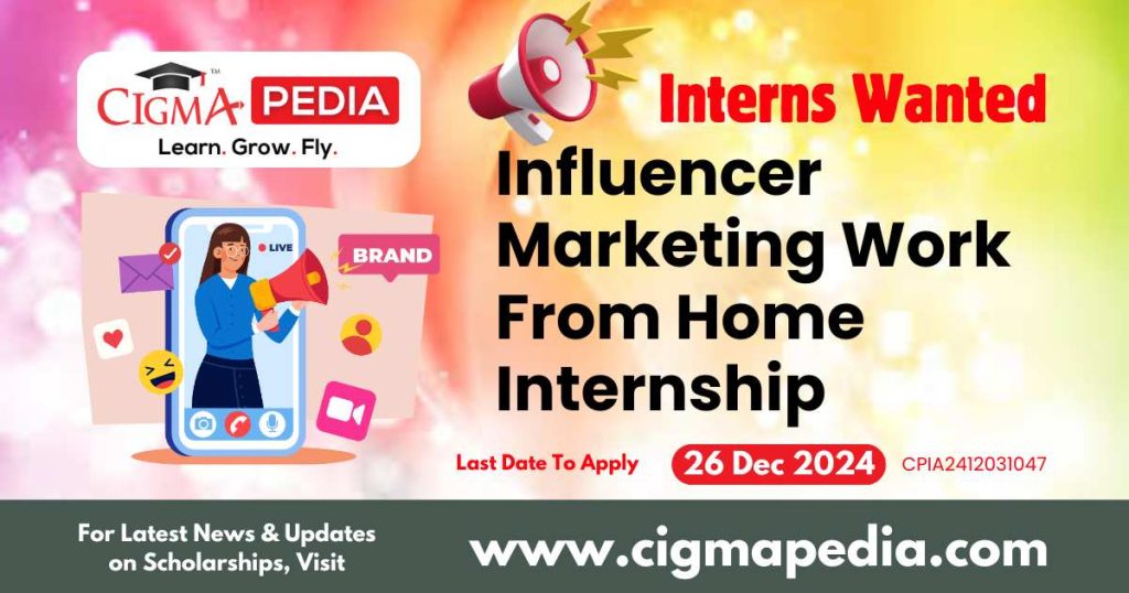 Influencer Marketing Work From Home Internship