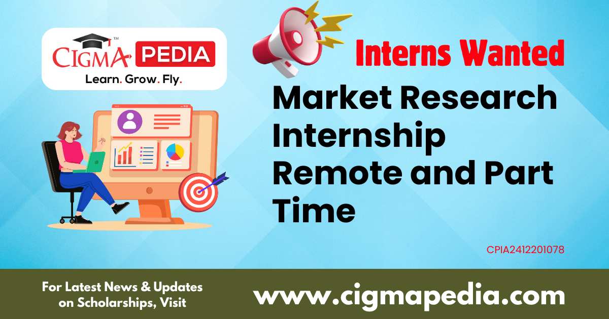 Market Research Internship Remote and Part Time