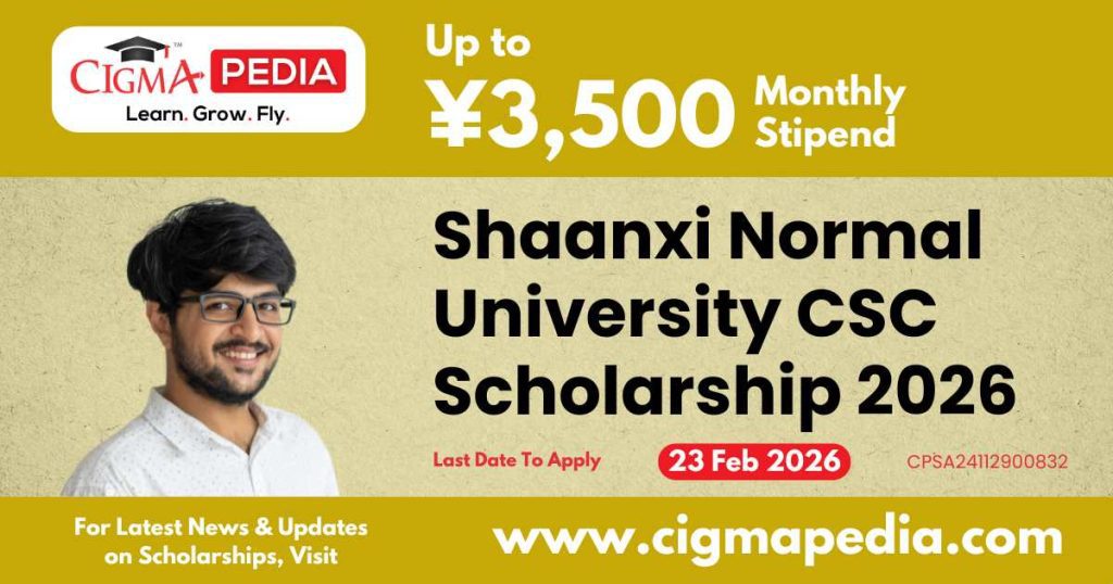 Shaanxi Normal University CSC Scholarship 2026