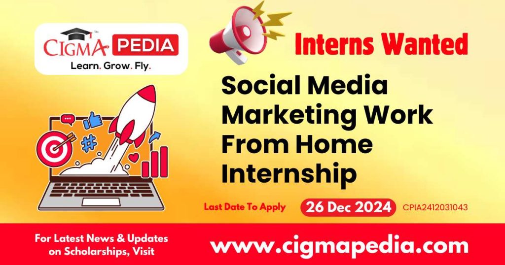 Social Media Marketing Work From Home Internship