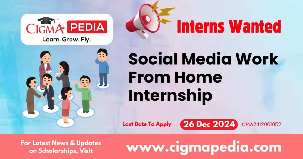 Social Media Work From Home Internship