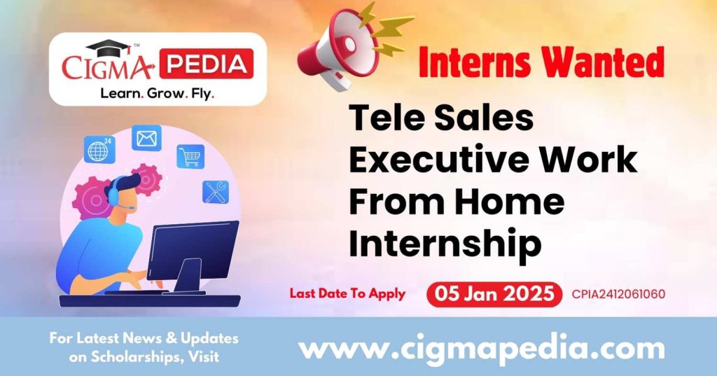 Tele Sales Executive Work From Home Internship