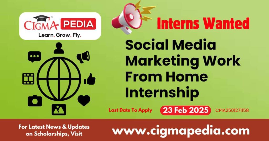 Social Media Marketing Work From Home Internship