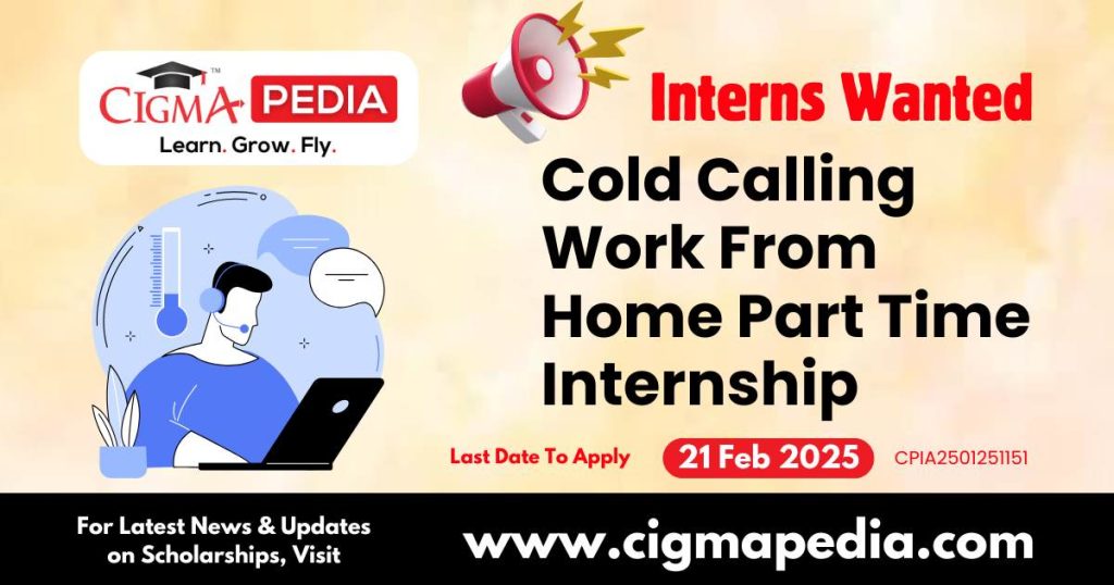 Cold Calling Work From Home Part Time Internship