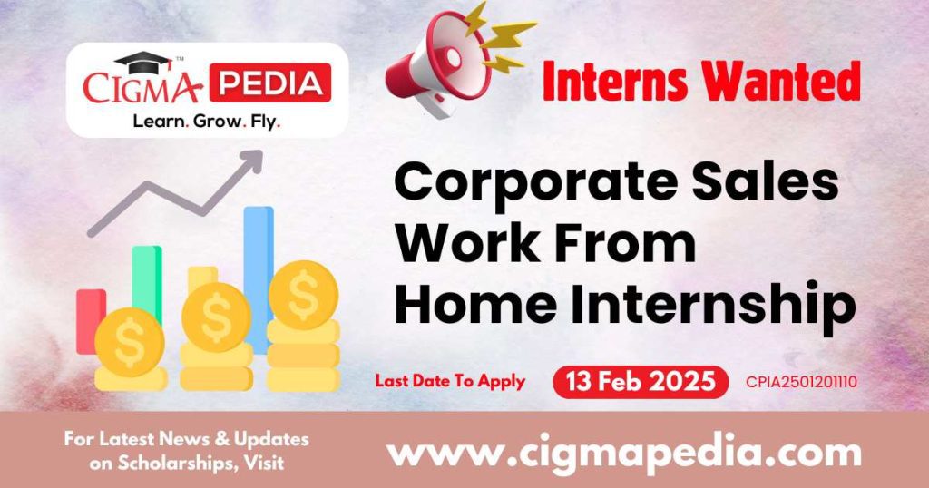 Corporate Sales Work From Home Internship