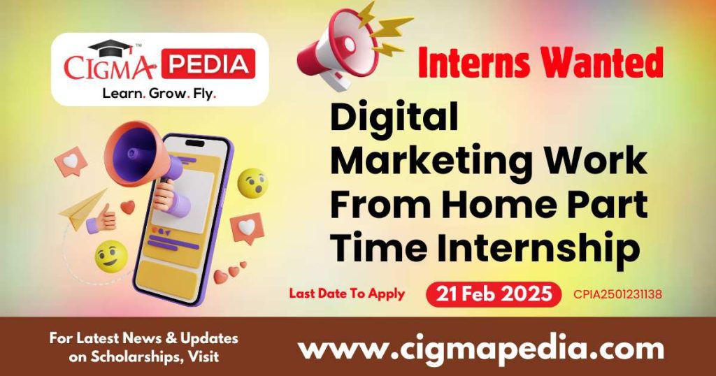 Digital Marketing Work From Home Part Time Internship