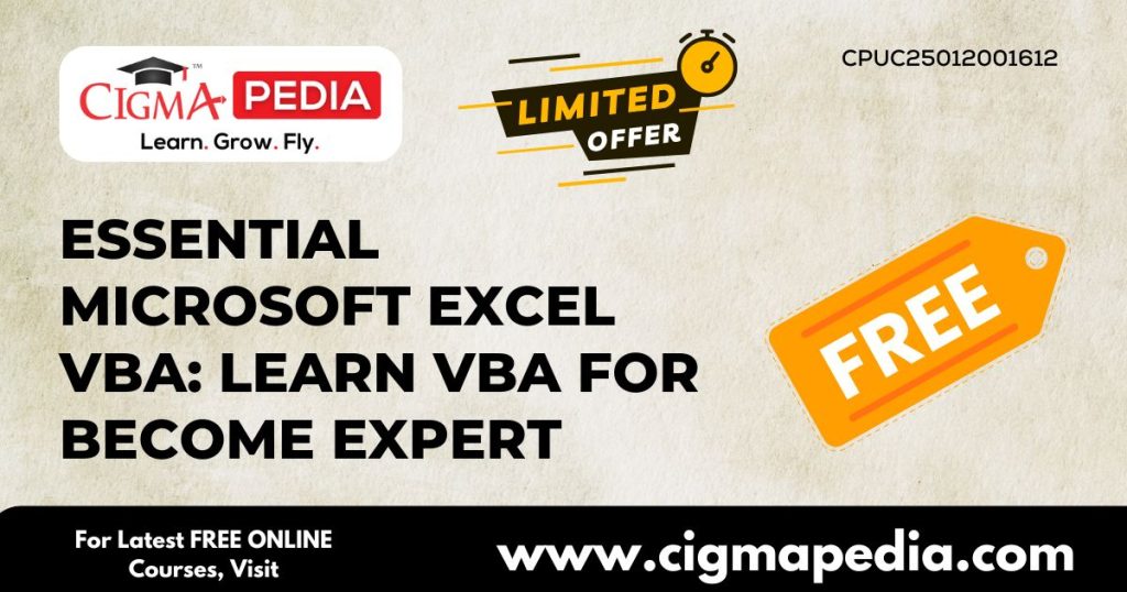 Essential Microsoft Excel VBA