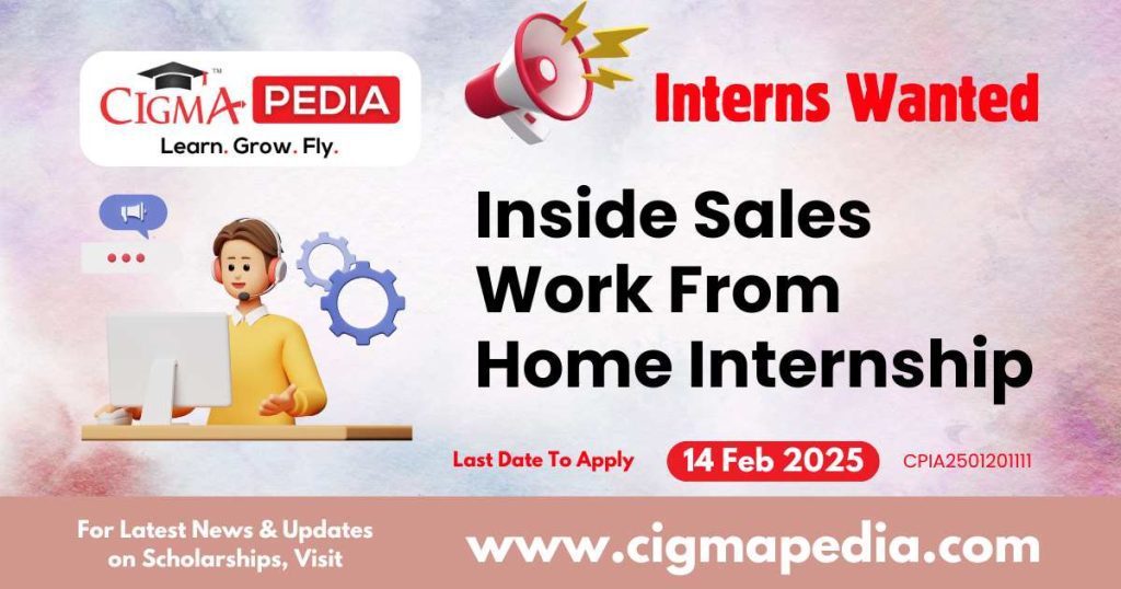 Inside Sales Work From Home Internship