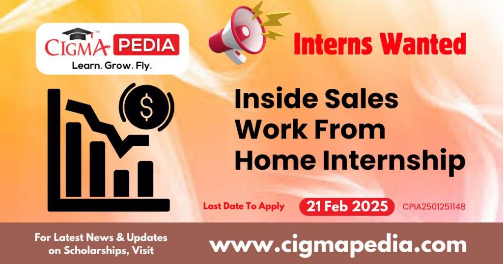 Inside Sales Work From Home Internship