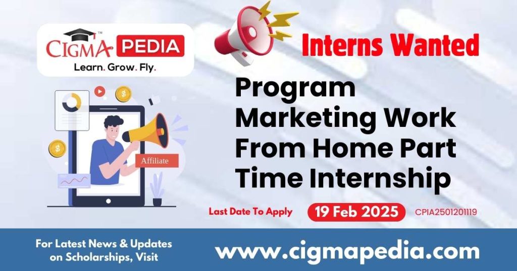 Program Marketing Work From Home Part Time Internship