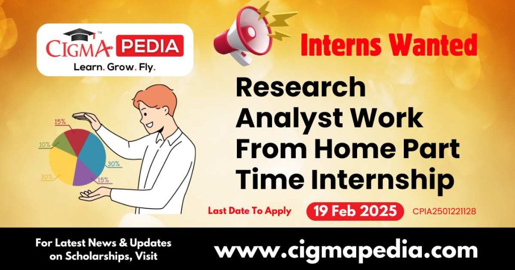 Research Analyst Work From Home Part Time Internship