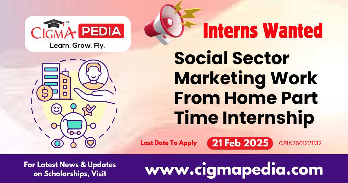 Social Sector Marketing Work From Home Part Time Internship