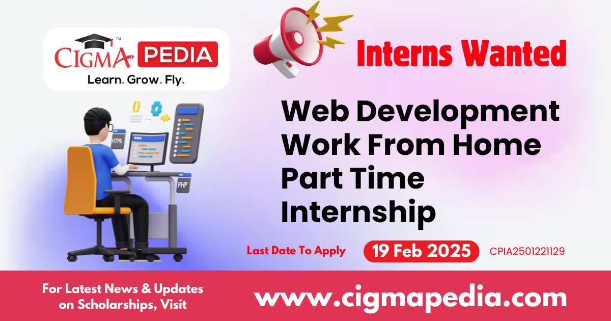 Web Development Work From Home Part Time Internship