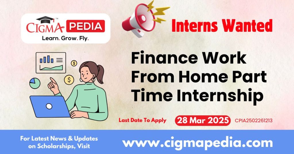 Finance Work From Home Part Time Internship