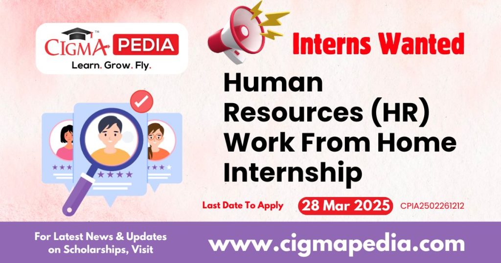 Human Resources (HR) Work From Home Internship