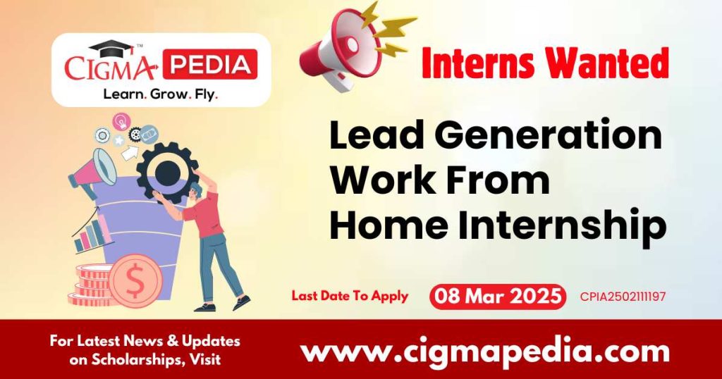 Lead Generation Work From Home Internship