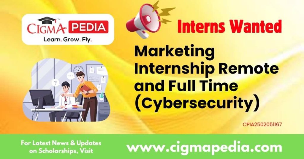Marketing Internship Remote and Full Time (Cybersecurity)