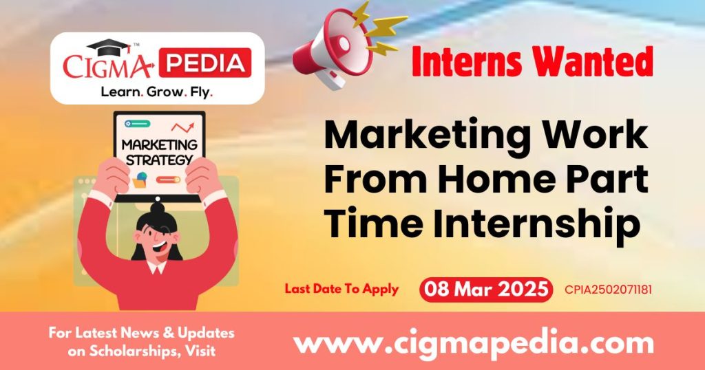 Marketing Work From Home Part Time Internship