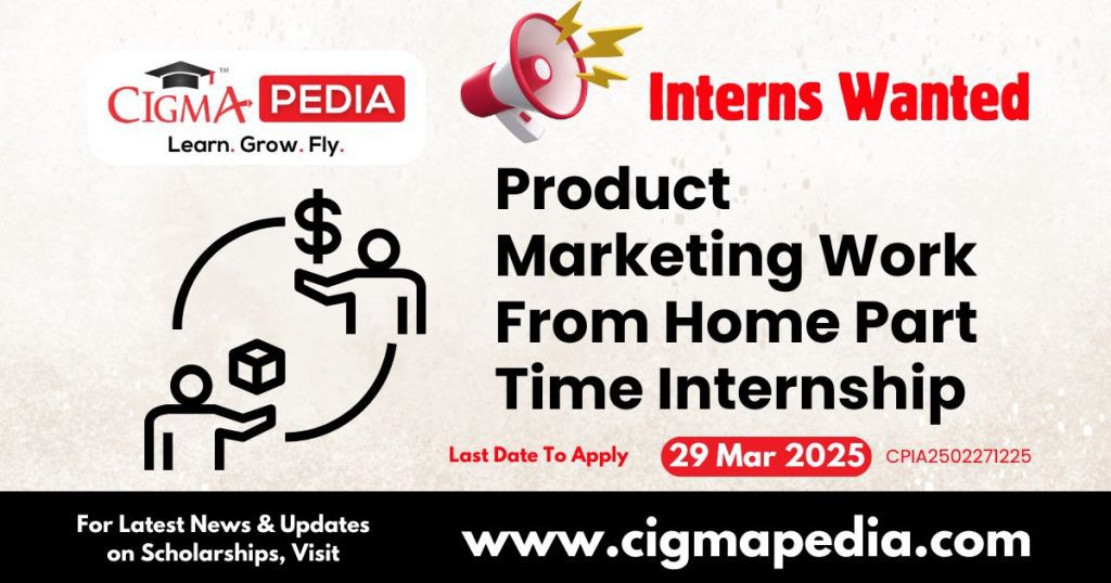 Product Marketing Work From Home Part Time Internship