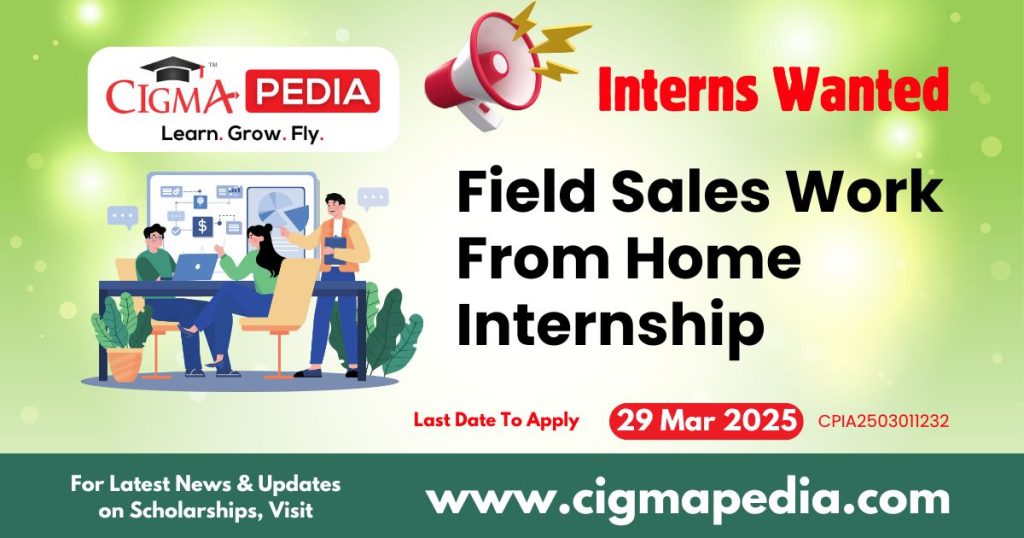 Field Sales Work From Home Internship By ODW Incorporation