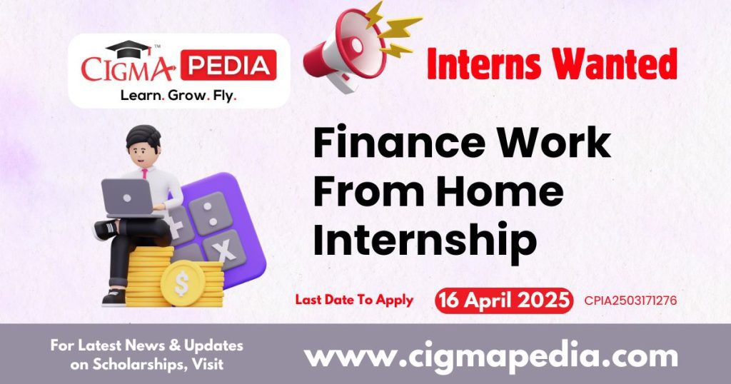 Finance Work From Home Internship