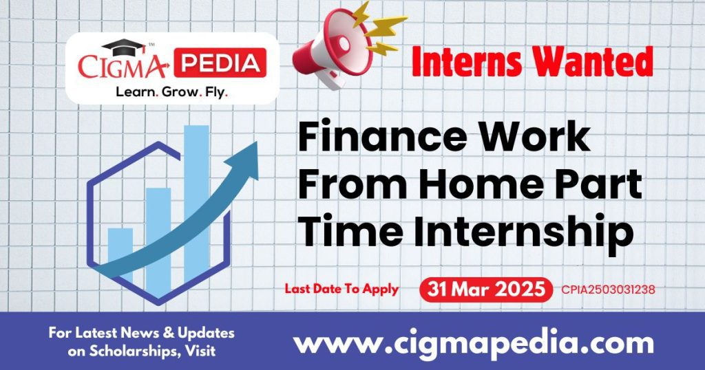 Finance Work From Home Part Time Internship