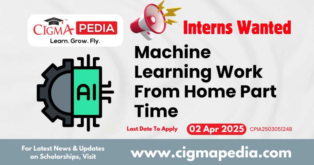 Machine Learning Work From Home Part Time Internship