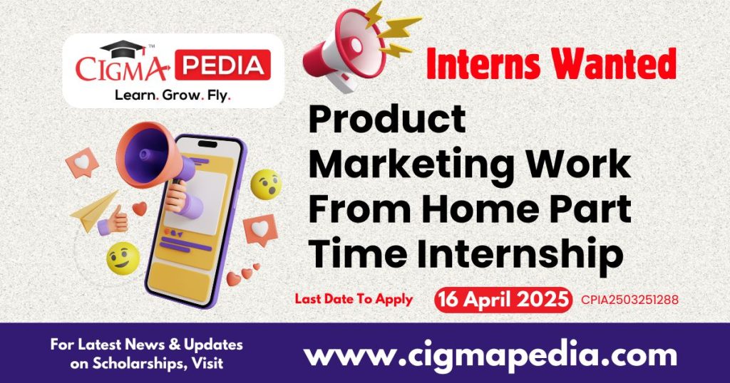 Product Marketing Work From Home Part Time Internship