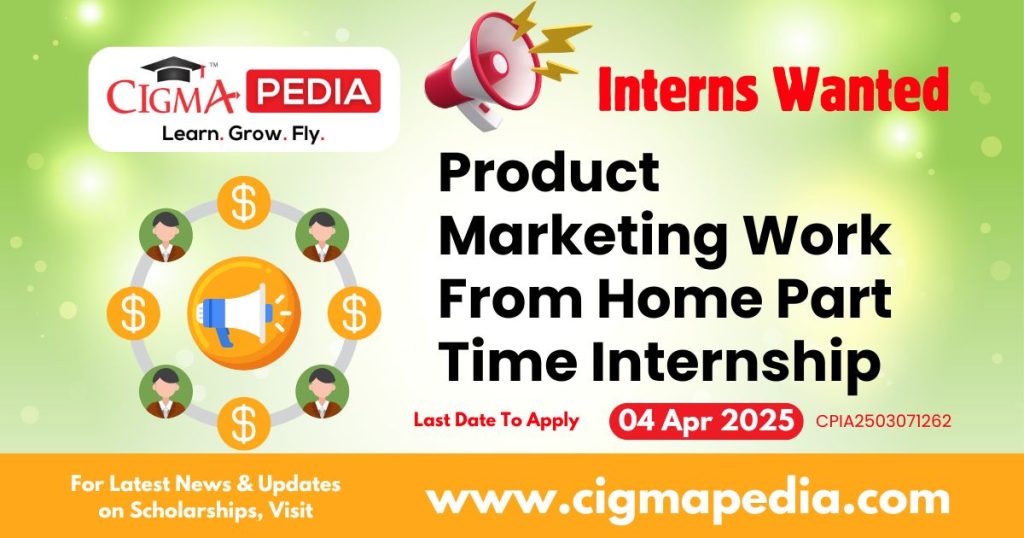 Product Marketing Work From Home Part Time Internship