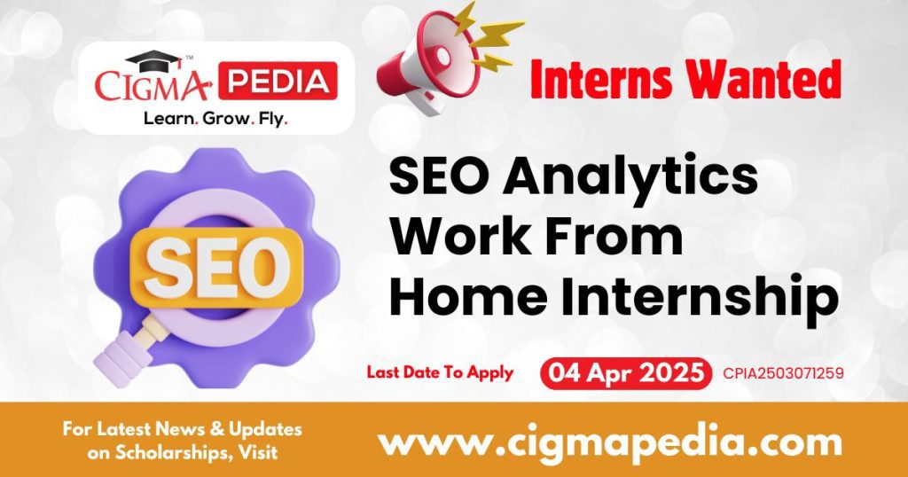 SEO Analytics Work From Home Internship