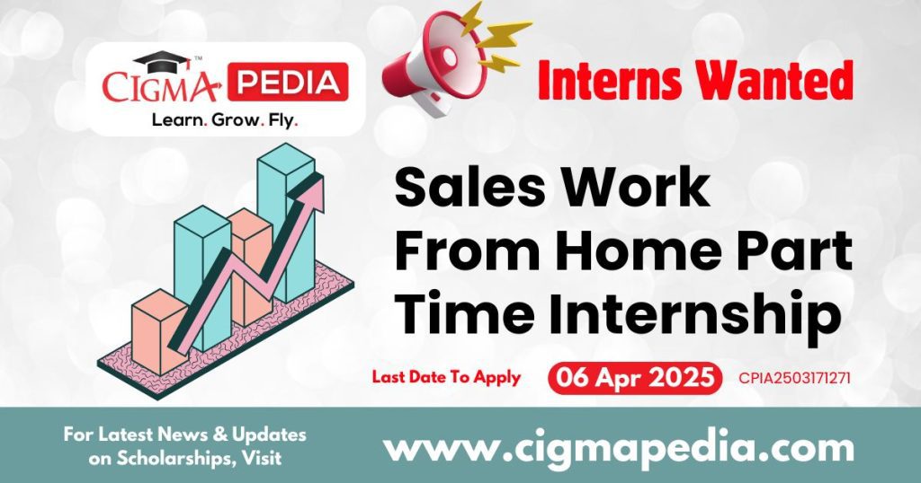 Sales Work From Home Part Time Internship