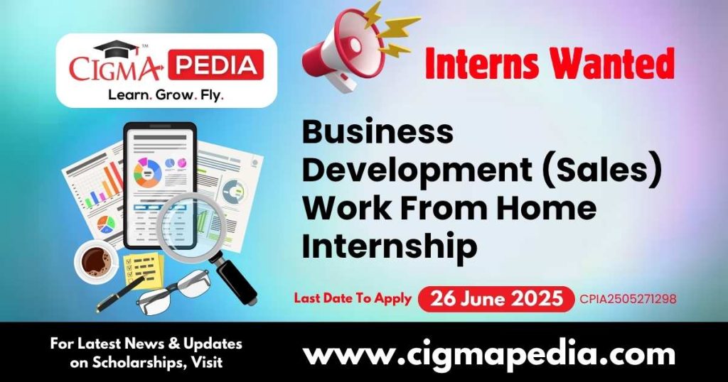 Business Development (Sales) Work From Home Internship