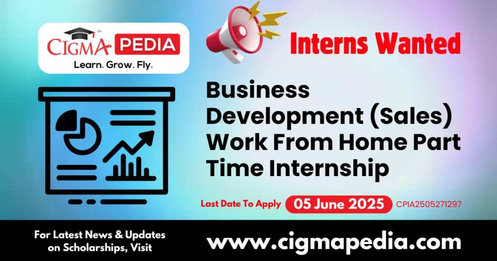 Business Development (Sales) Work From Home Part Time Internship