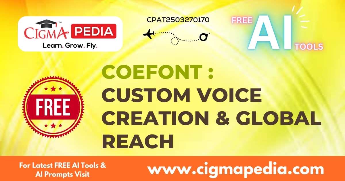 CoeFont: Transforming Text into Natural Speech with AI - CIGMA Pedia