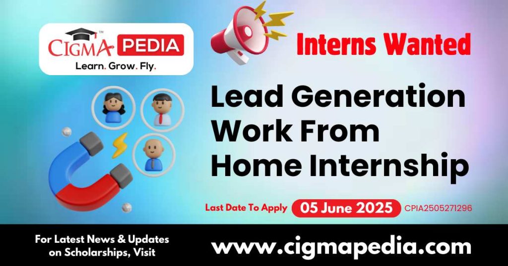 Lead Generation Work From Home Internship