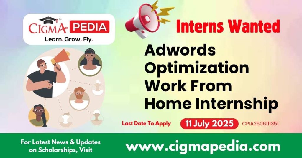 Adwords Optimization Work From Home Internship