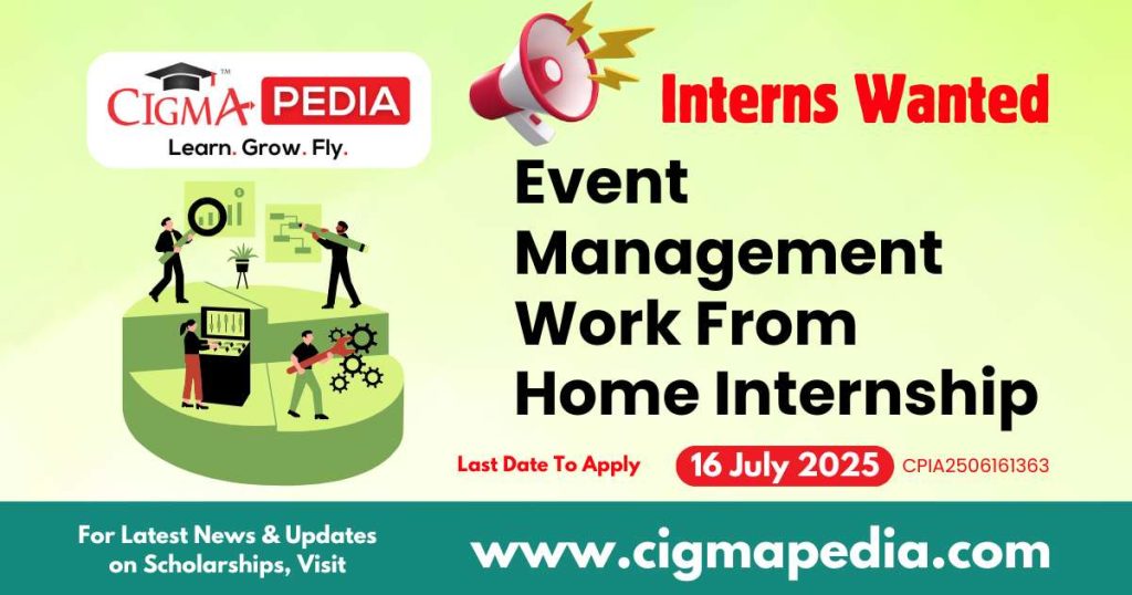 Event Management Work From Home Internship