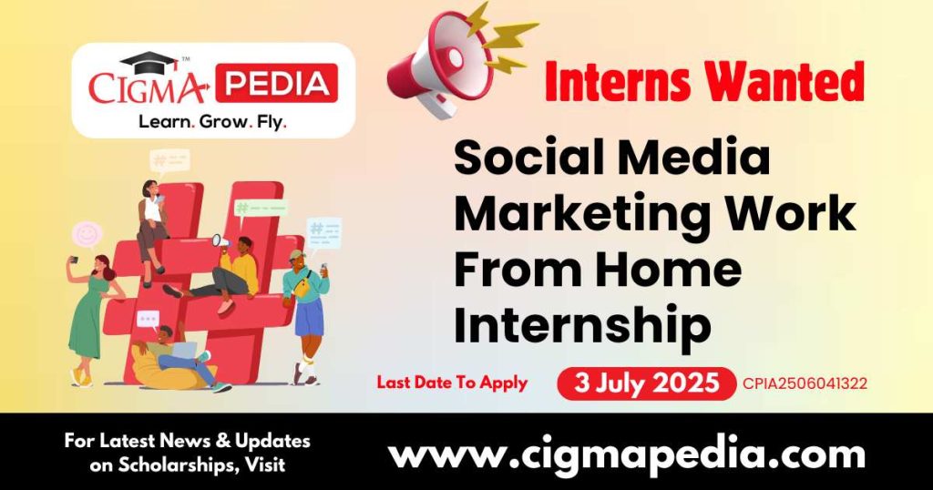 Social Media Marketing Work From Home Internship