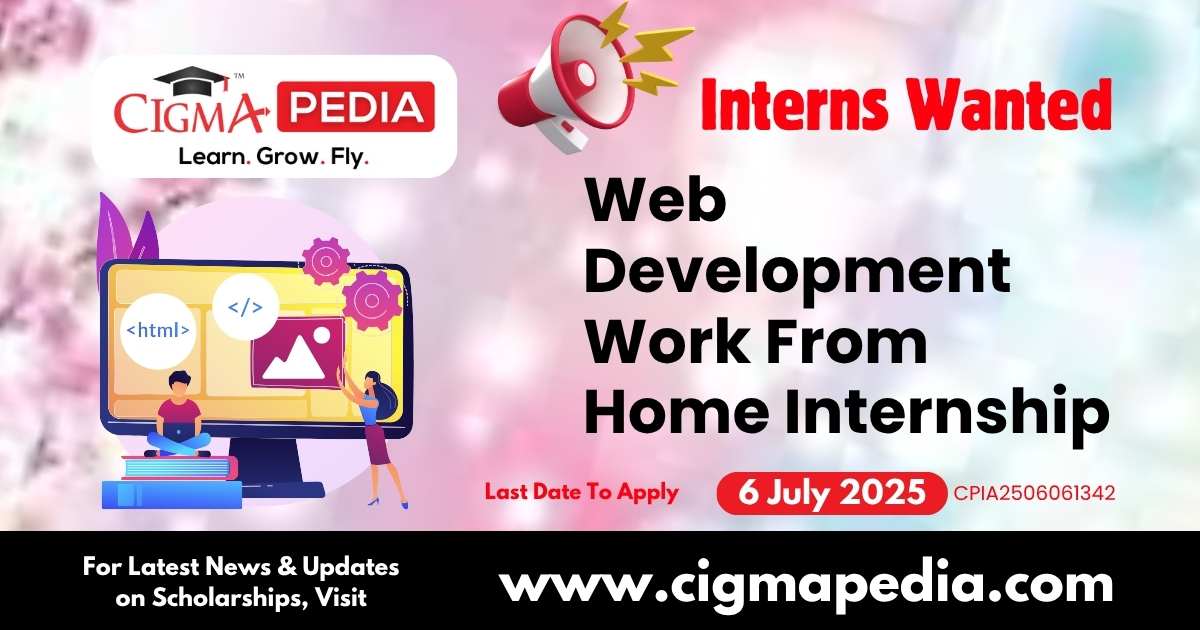 Web Development Work From Home Internship By Jivichem Synthesis Private ...
