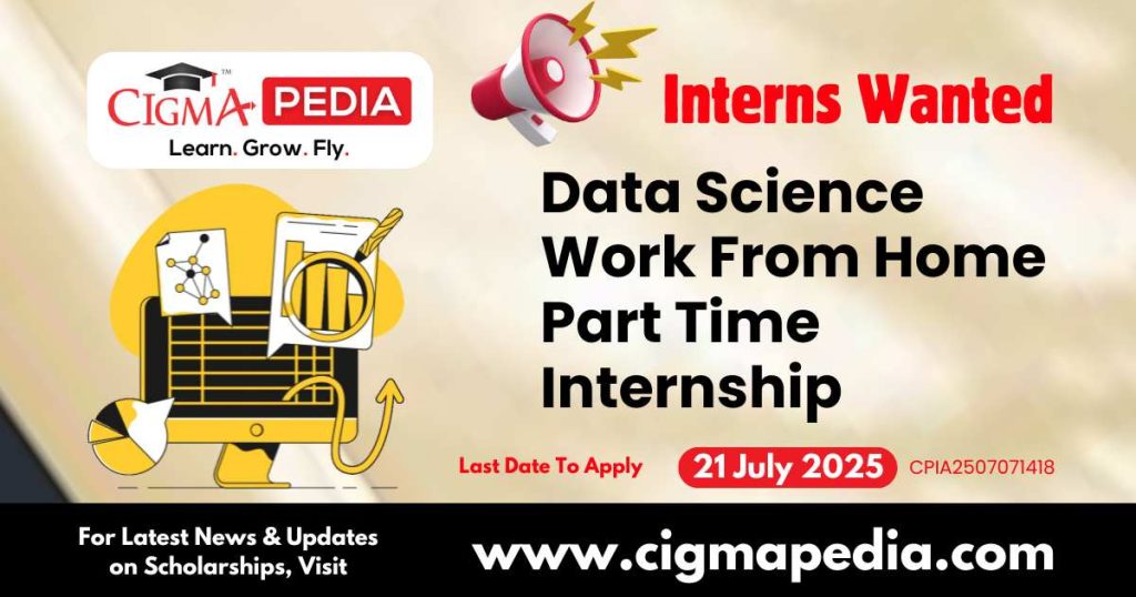 Data Science Work From Home Part Time Internship