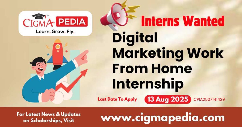 Digital Marketing Work From Home Internship