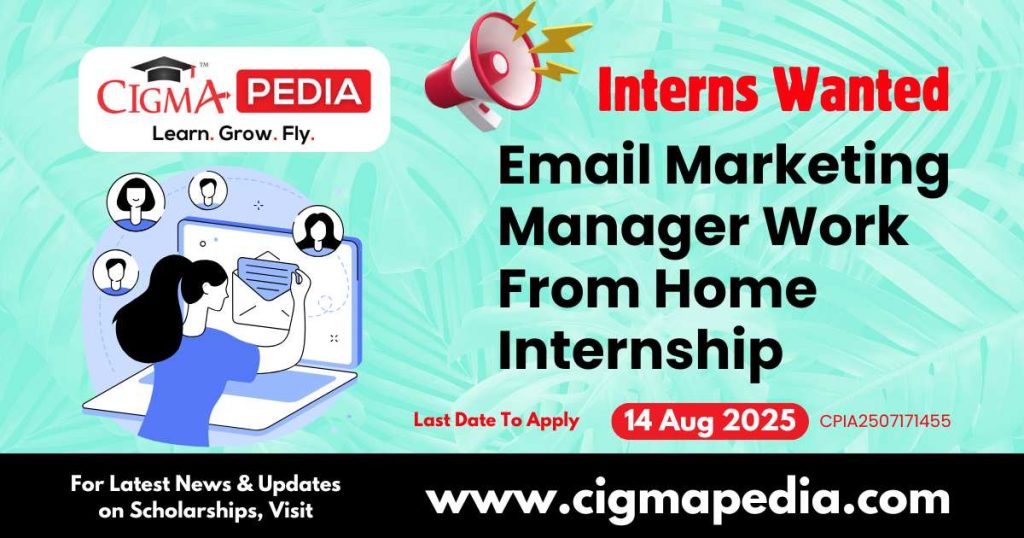 Email Marketing Manager Work From Home Internship