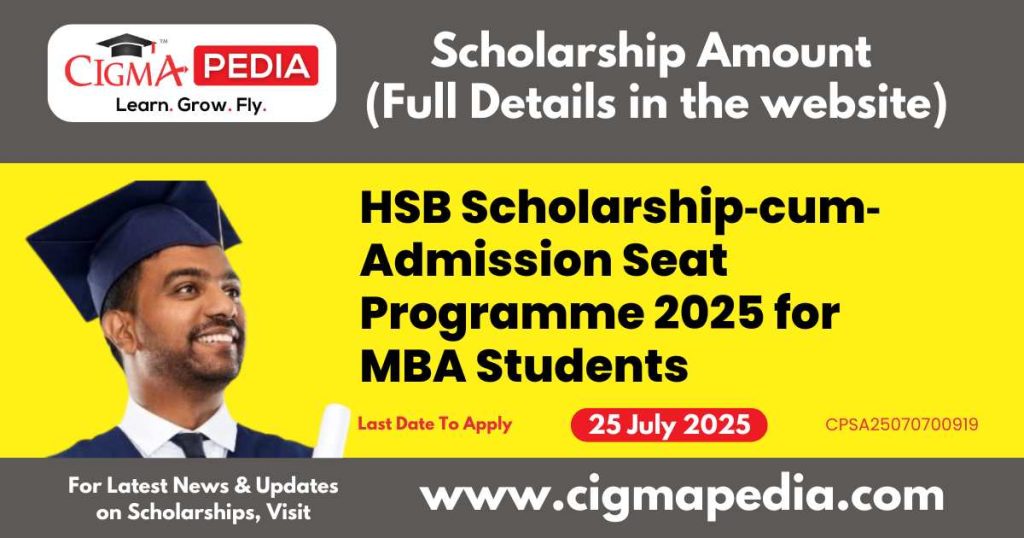 HSB Scholarship-cum-Admission Seat Programme