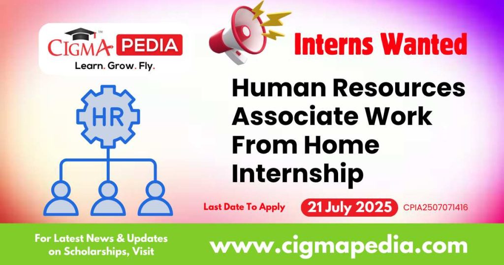 Human Resources Associate Work From Home Internship